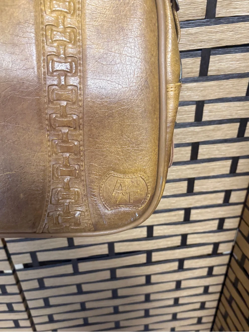 American tourister brown carry on bag